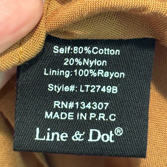 Line & Dot NWT Brown Striped Tiered Tank Top - size Large - Picture 6 of 7